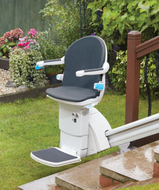 Handicare 1000 Smart Outdoor Outside Track Seat Straight Stairlift Wales Next Day