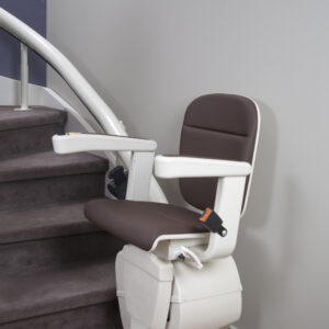 Handicare Freecurve Curved Stairlift Wales Elegance Chair Seat