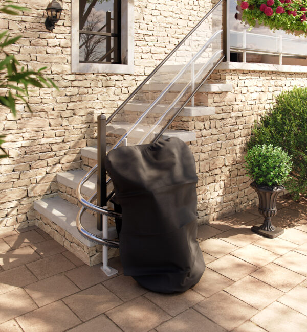 Handicare 4000 Outdoor Chair Seat Lift Curved Stairlift Wales Comfortable Comfy Narrow Attractive