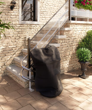 Handicare 4000 Outdoor Chair Seat Lift Curved Stairlift Wales Comfortable Comfy Narrow Attractive