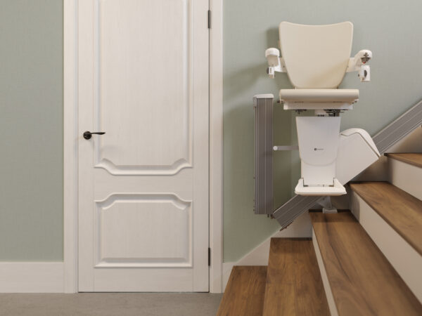 Handicare 1100 EasyHinge Easy Hinge Straight Stairlift Wales