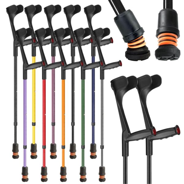 Flexyfoot Soft Grip Open Cuff Crutches