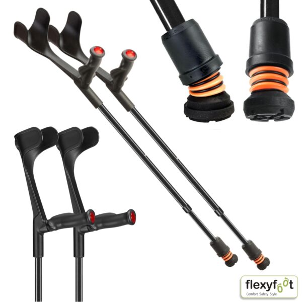 Flexyfoot Comfort Grip Open Cuff Crutches