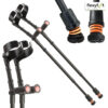 Flexyfoot Soft Grip Double Adjustable Crutches