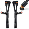 Flexyfoot Carbon Fibre Comfort Grip Folding Crutches