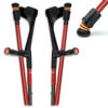 Flexyfoot Carbon Fibre Comfort Grip Folding Crutches