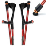 Flexyfoot Carbon Fibre Comfort Grip Folding Crutches