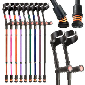 Flexyfoot Soft Grip Double Adjustable Crutches