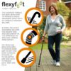 Flexyfoot Comfort Fischer Handle Walking Stick