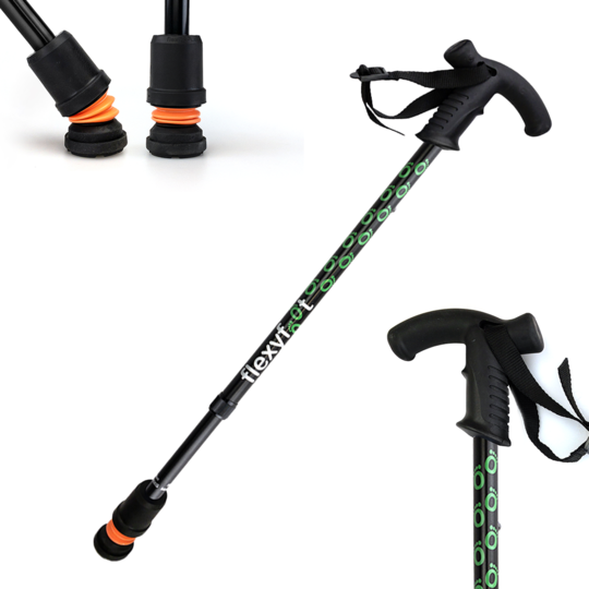 Flexyfoot Premium Derby Handle Walking Stick