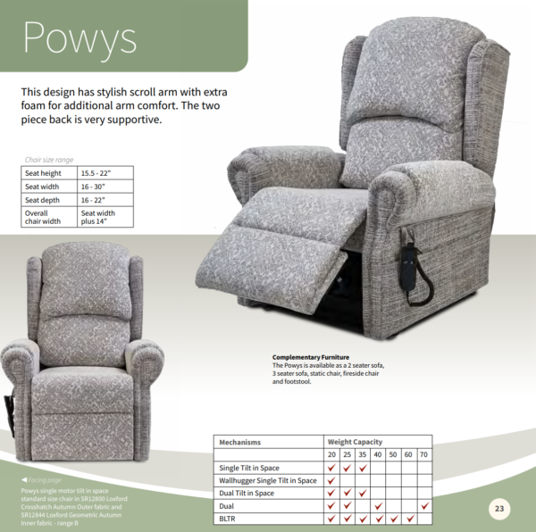 Primacare Powys Riser Recliner Chair